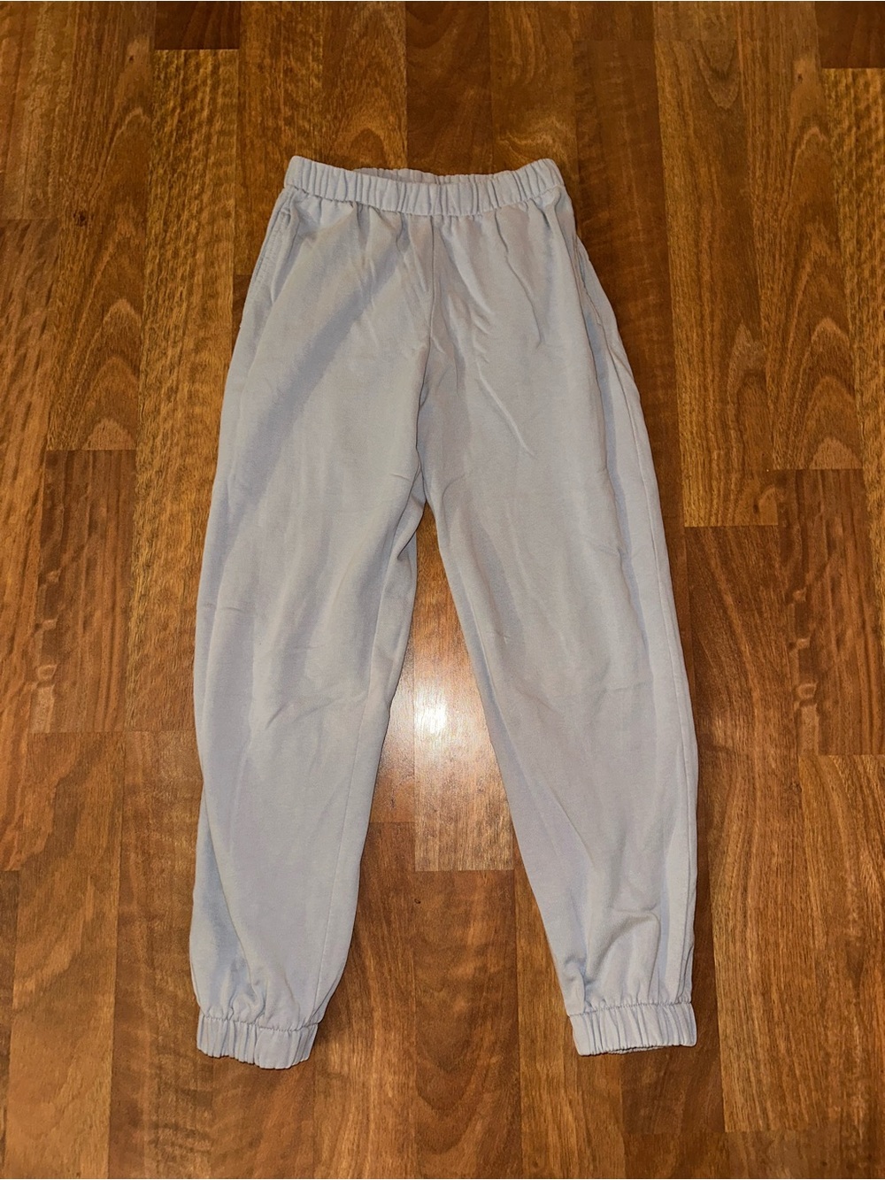 Brandy Melville John Galt Light Blue/Gray/Purple Elastic Waist Jogger Pants